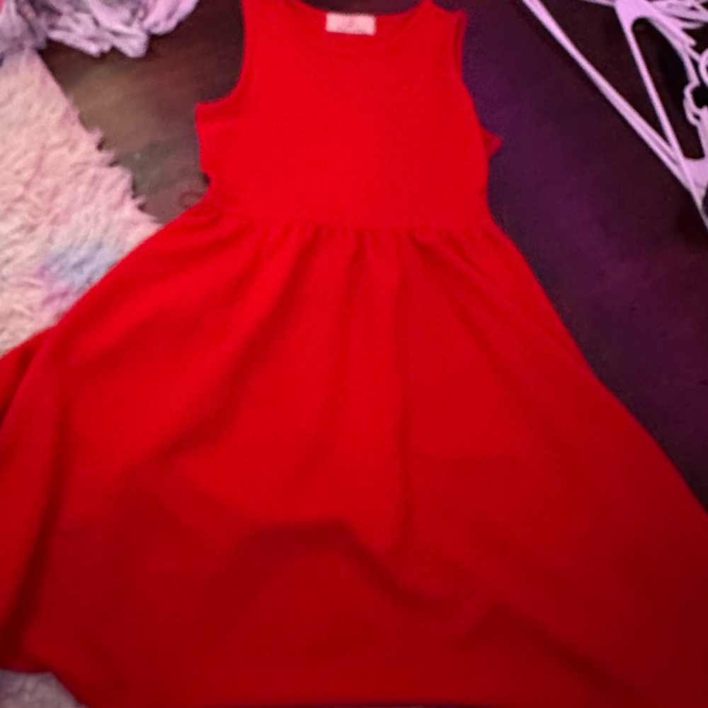 RED GRACE KARLIN DRESS